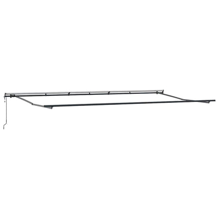 markise 600x300 cm automatisk betjening brun
