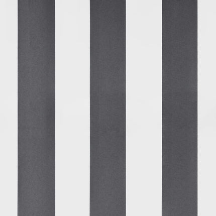 markise 350x250 cm automatisk betjening antracitgrå og hvid