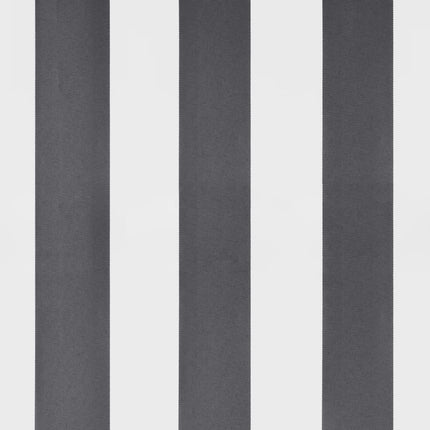 markise 350x250 cm automatisk betjening antracitgrå og hvid