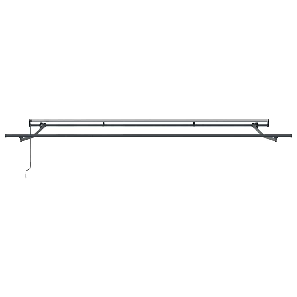 markise 400x300 cm automatisk betjening antracitgrå og hvid