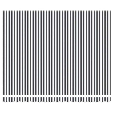 markise 400x300 cm automatisk betjening antracitgrå og hvid