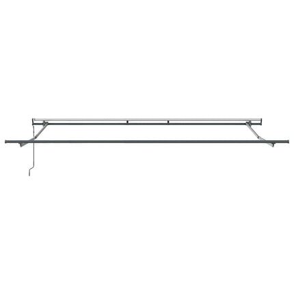 markise 400x300 cm automatisk betjening antracitgrå og hvid