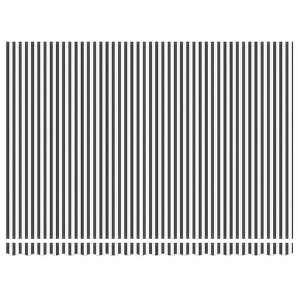 markise 450x300 cm automatisk betjening antracitgrå og hvid