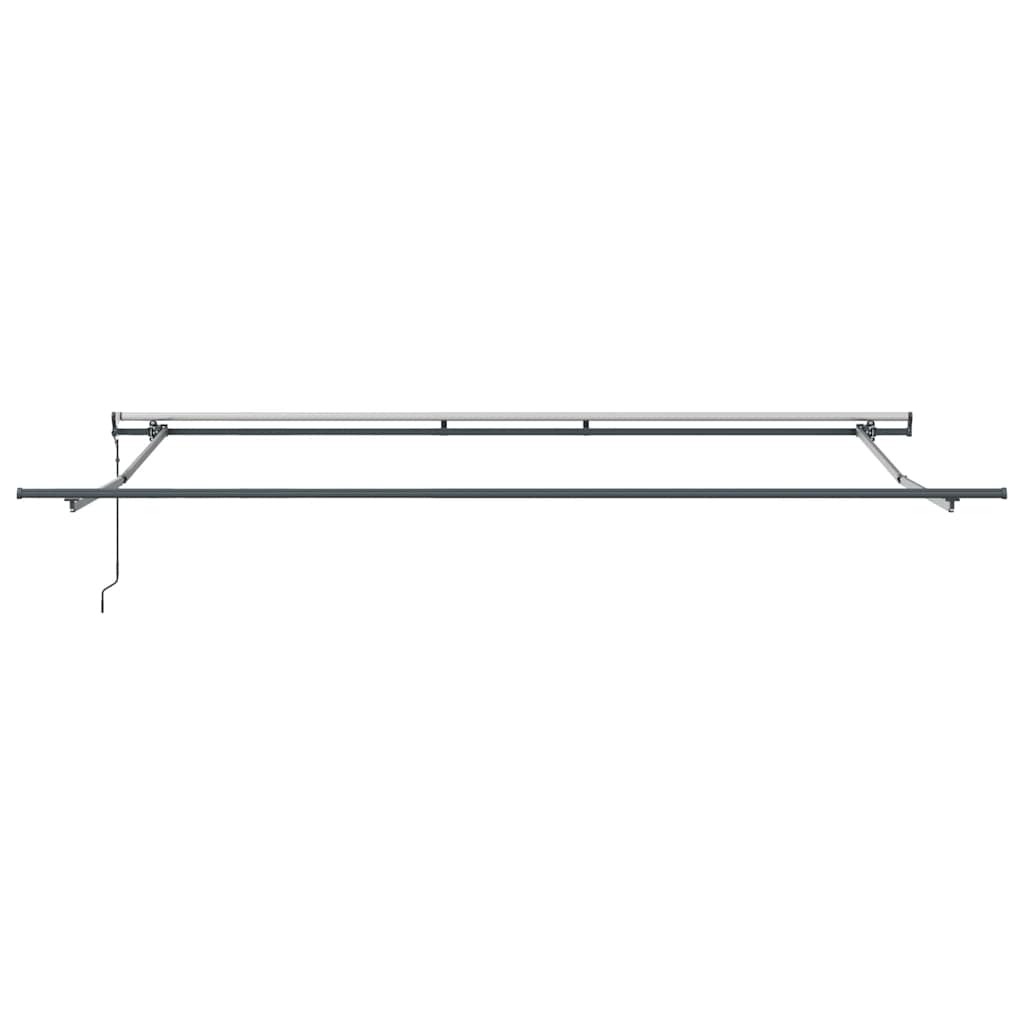 markise 450x300 cm automatisk betjening antracitgrå og hvid