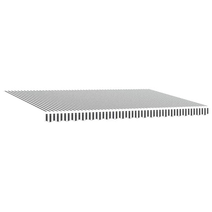 markise 450x350 cm automatisk betjening antracitgrå og hvid