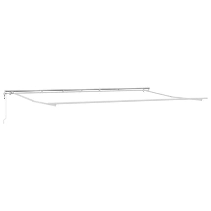markise 600x300 cm automatisk betjening antracitgrå og hvid
