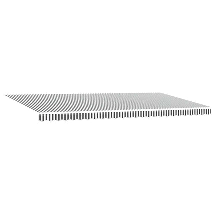 markise 600x300 cm automatisk betjening antracitgrå og hvid
