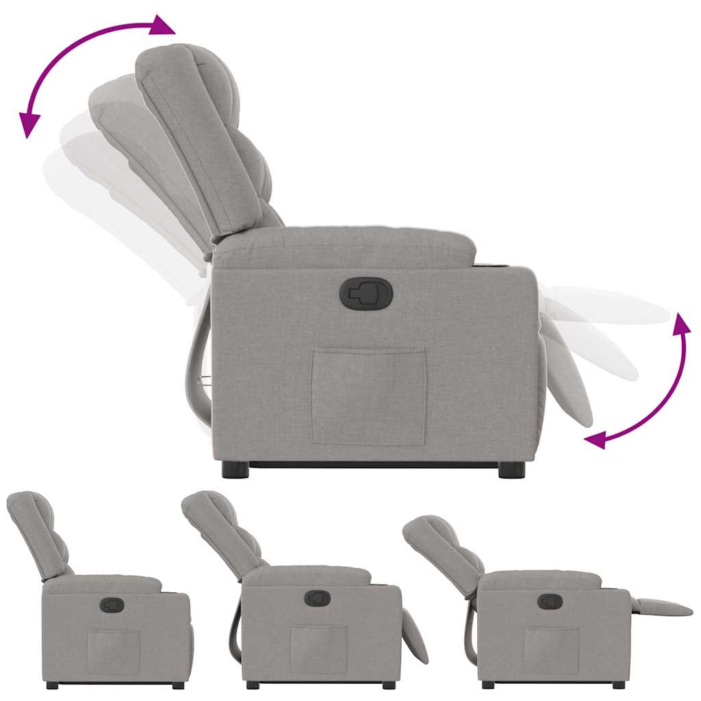 løftestol stof skygrå