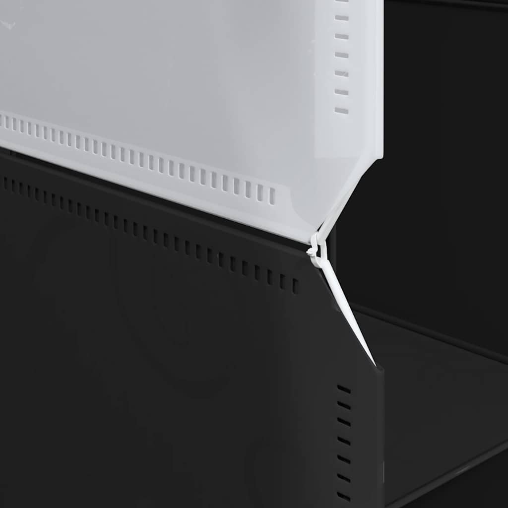 kubeformede opbevaringskasser 12 stk. med hængende stænger PP