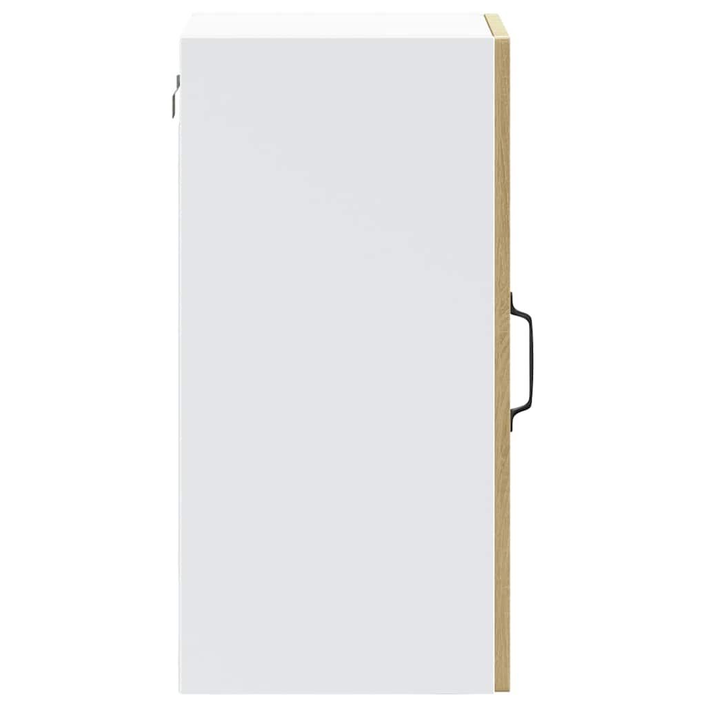 køkkenvægskab med vitrinelåge "Kalmar" Sonoma eg konstrueret træ