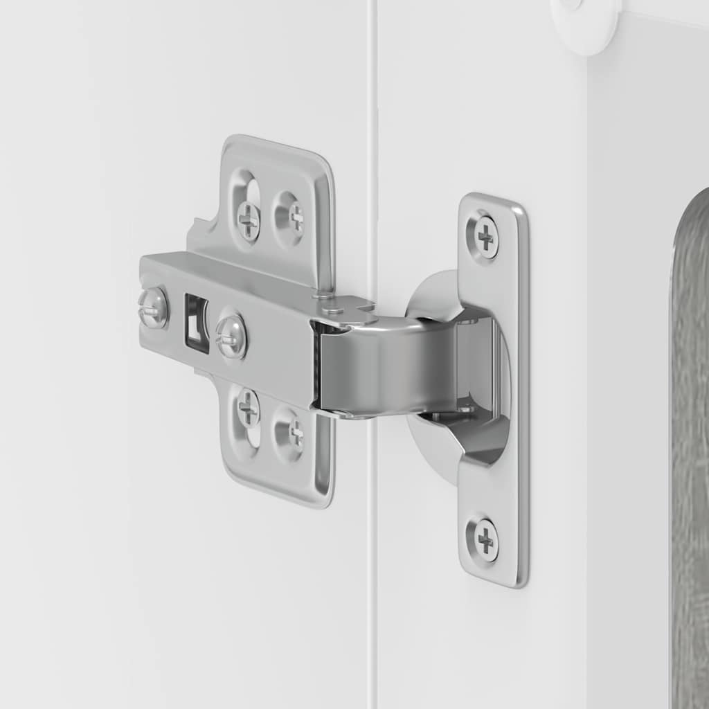 køkkenvægskab med vitrinelåge "Kalmar" grå Sonoma konstrueret træ