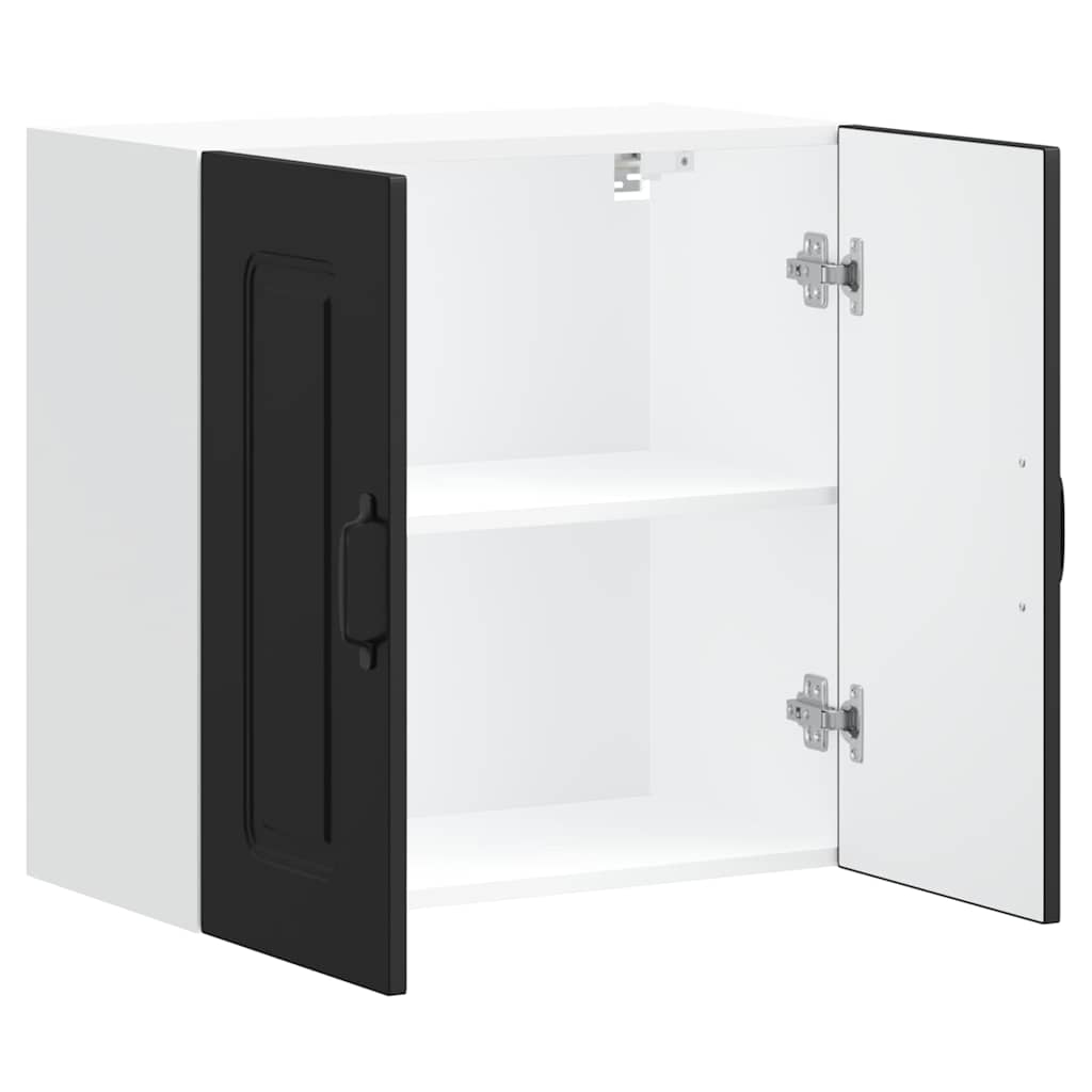 køkkenvægskab Kalmar konstrueret træ sort