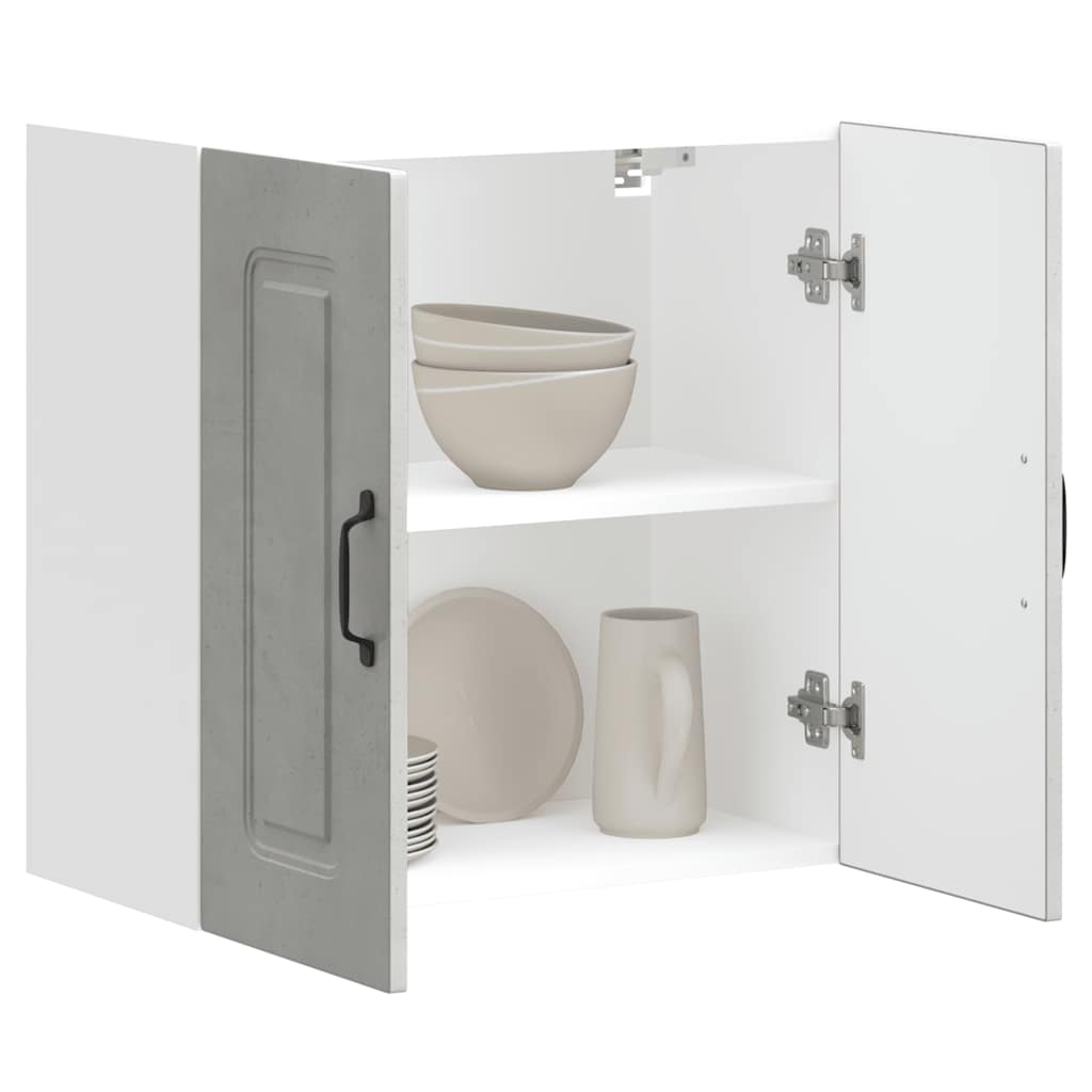 køkkenvægskab Kalmar konstrueret konstrueret træ beton grå