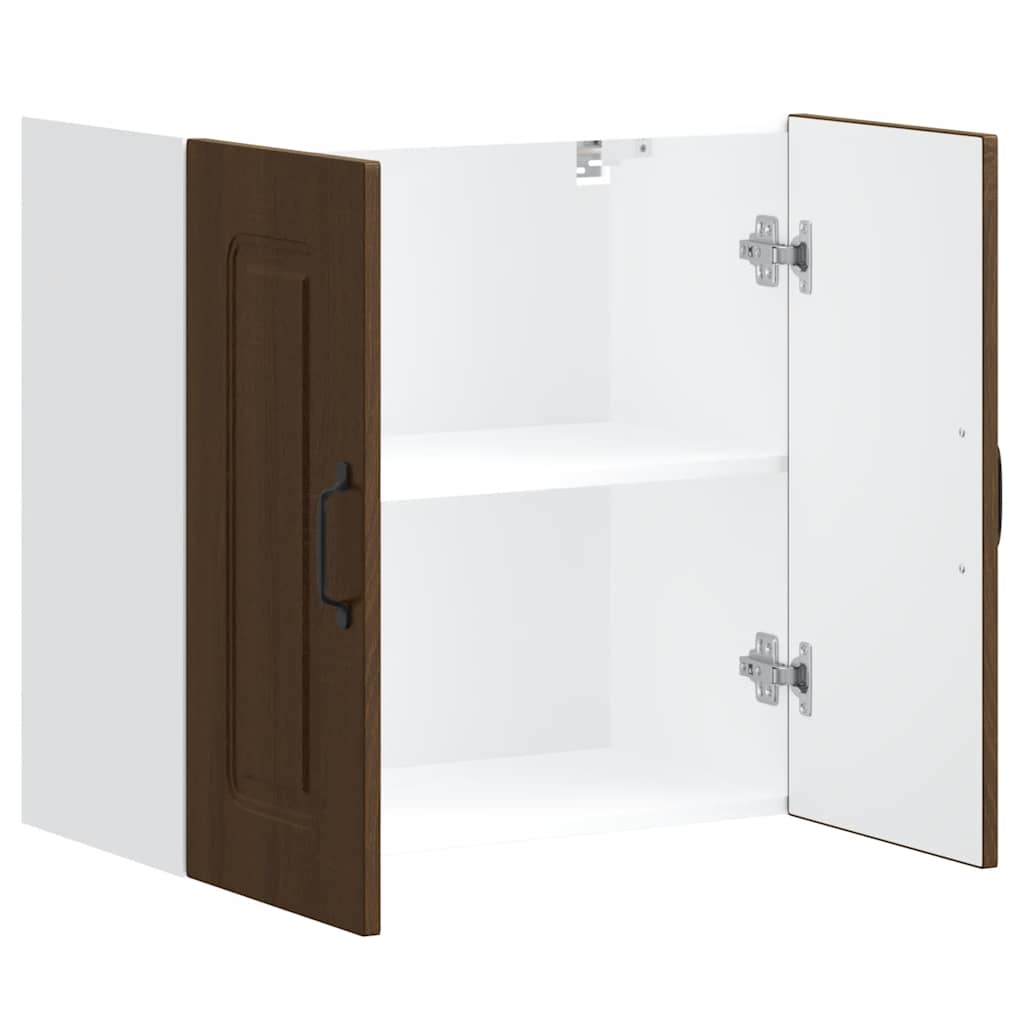 køkkenvægskab Kalmar konstrueret træ brun egetræsfarve