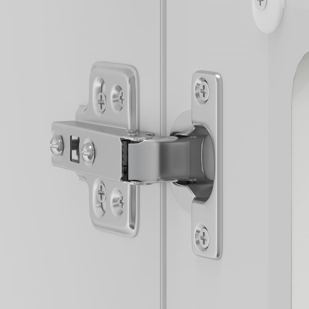 køkkenvægskab med glasdør Kalmar konstrueret træ hvid