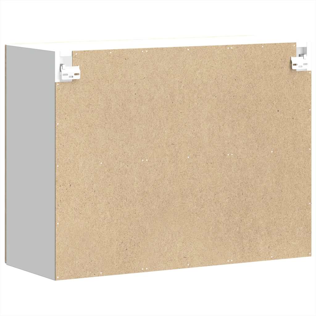 køkkenvægskab med vitrinelåge "Kalmar" Sonoma eg konstrueret træ