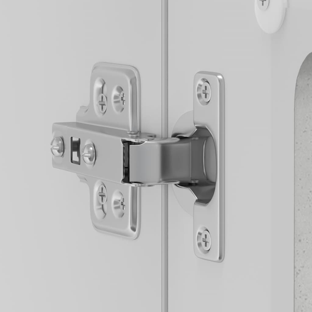 køkkenvægskab med glasdør Kalmar konstrueret træ betongrå