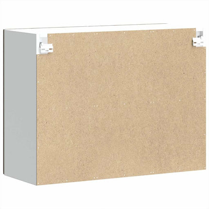 køkkenvægskab med glasdør Kalmar brun egetræsfarve