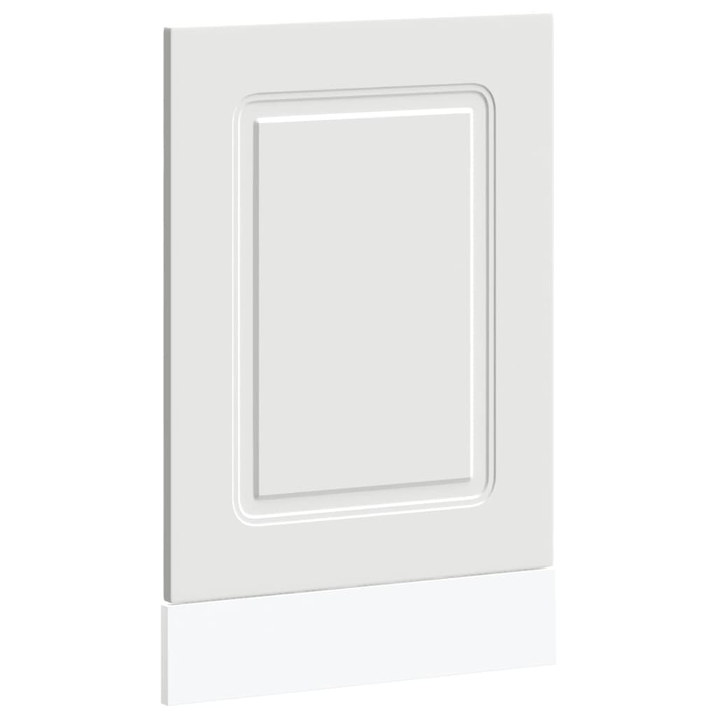 låge til opvaskemaskine Kalmar 45x1,5x57cm konstrueret træ hvid