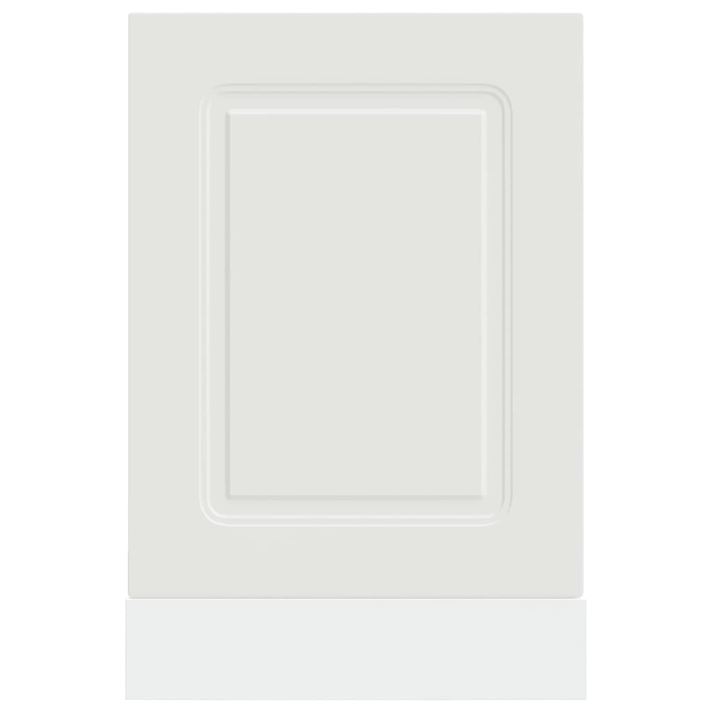 låge til opvaskemaskine Kalmar 45x1,5x57cm konstrueret træ hvid