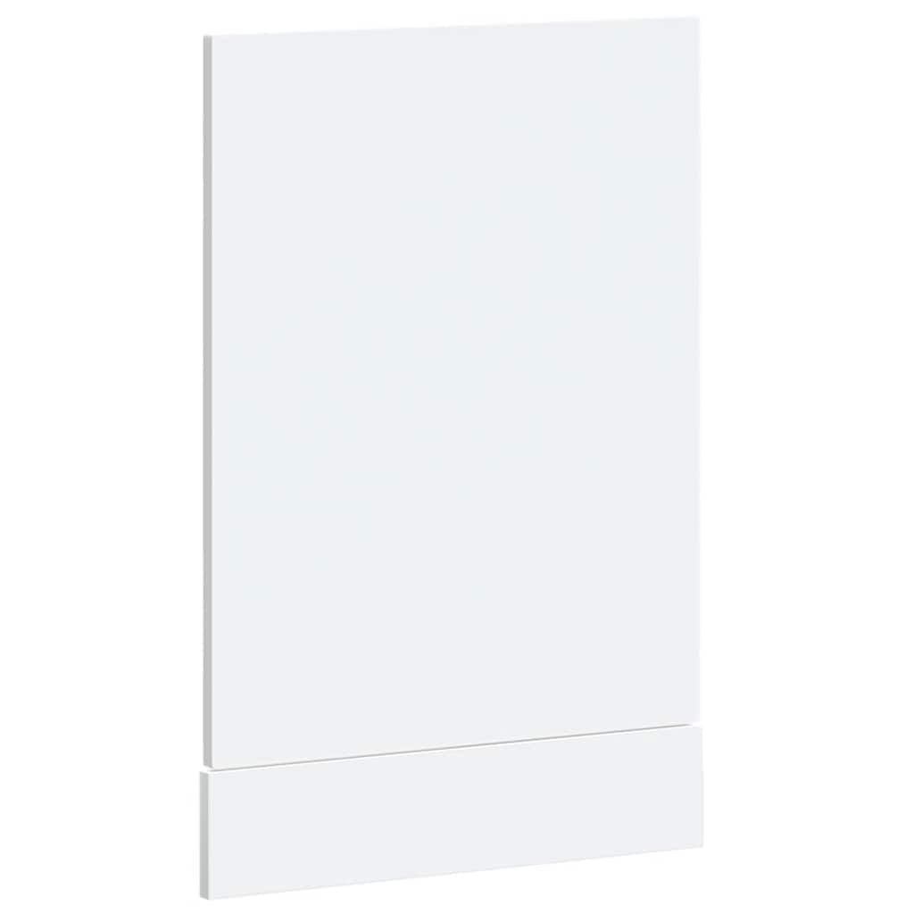 låge til opvaskemaskine Kalmar 45x1,5x57cm konstrueret træ hvid