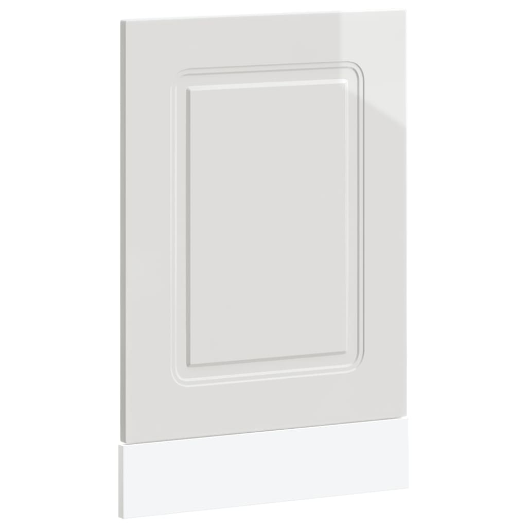 låge til opvaskemaskine Kalmar 45x1,5x57 cm hvid højglans