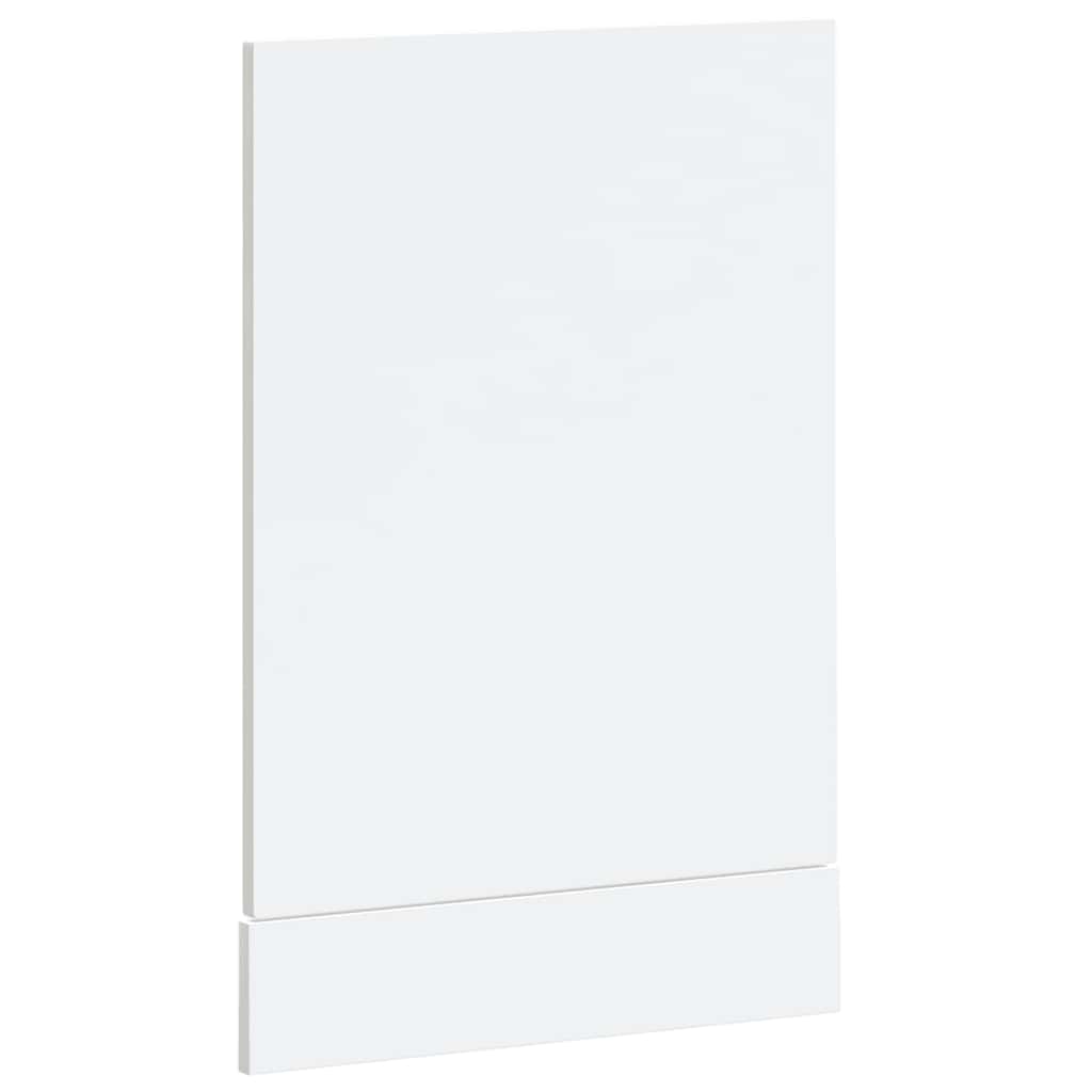 låge til opvaskemaskine Kalmar 45x1,5x57 cm hvid højglans