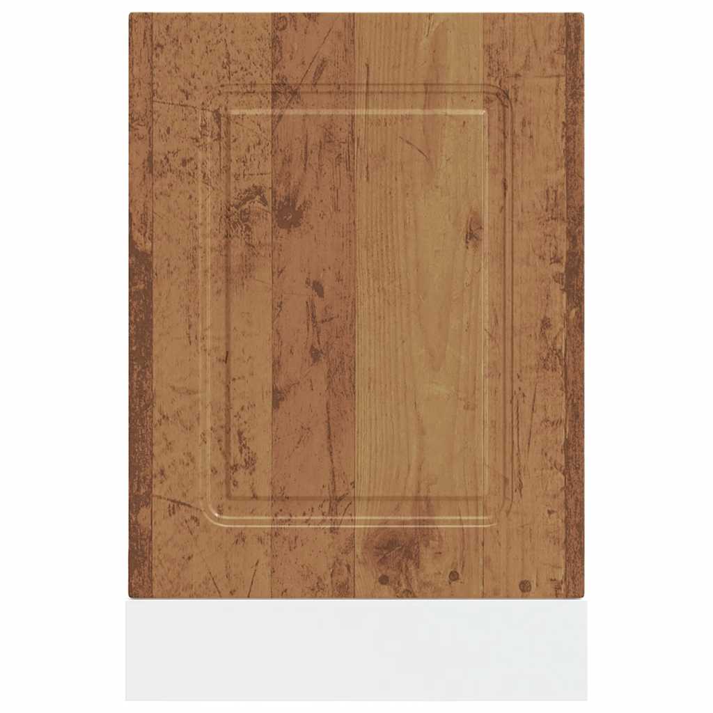 låge til opvaskemaskine Kalmar 45x1,5x57 cm antikt træ