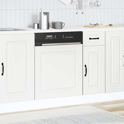 låge til opvaskemaskine Kalmar 60x1,5x57cm konstrueret træ hvid