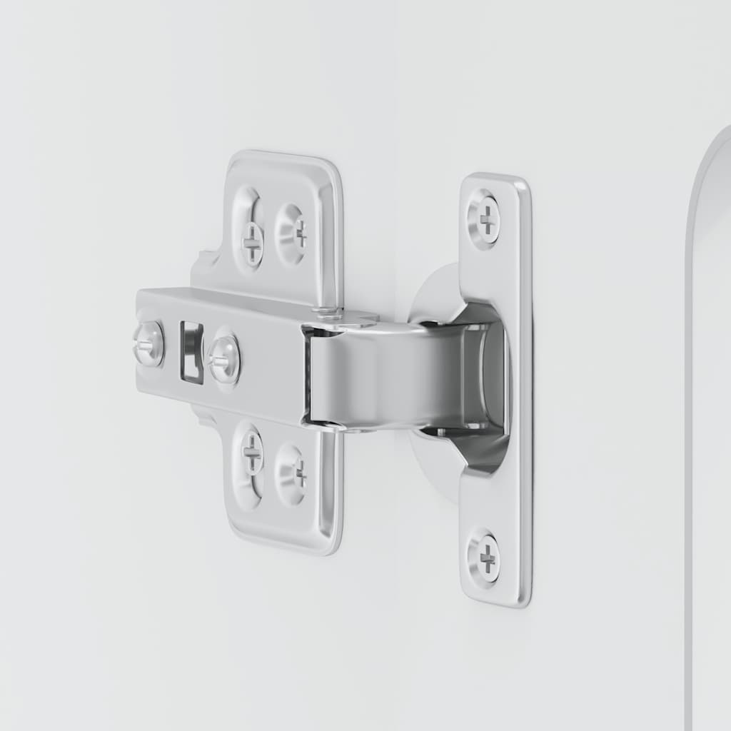 køkkenvægskab med glasdør Kalmar konstrueret træ hvid