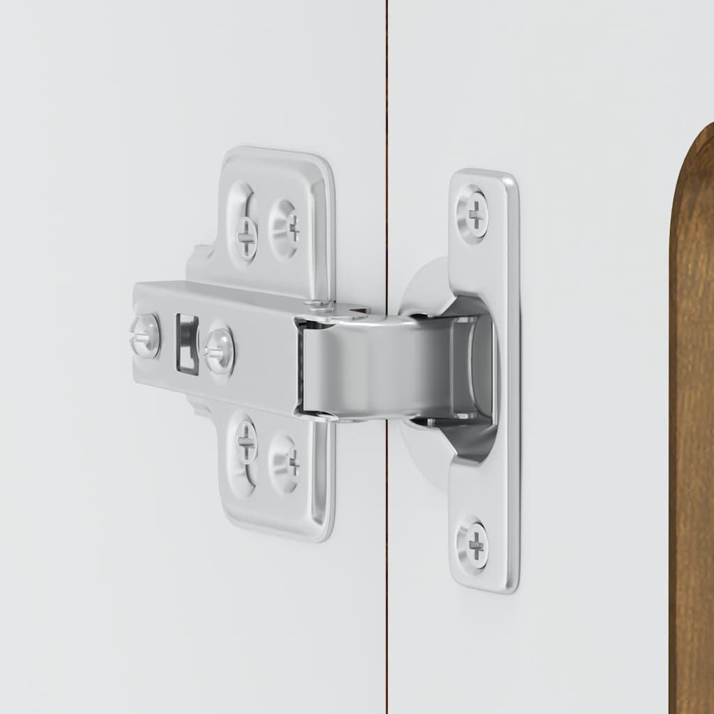 køkkenvægskab med vitrinelåge "Kalmar" røget eg konstrueret træ