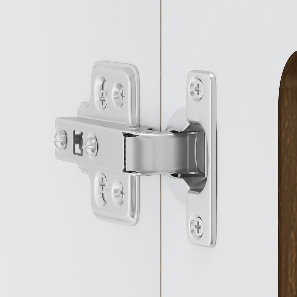 køkkenvægskab med glasdør Kalmar brun egetræsfarve