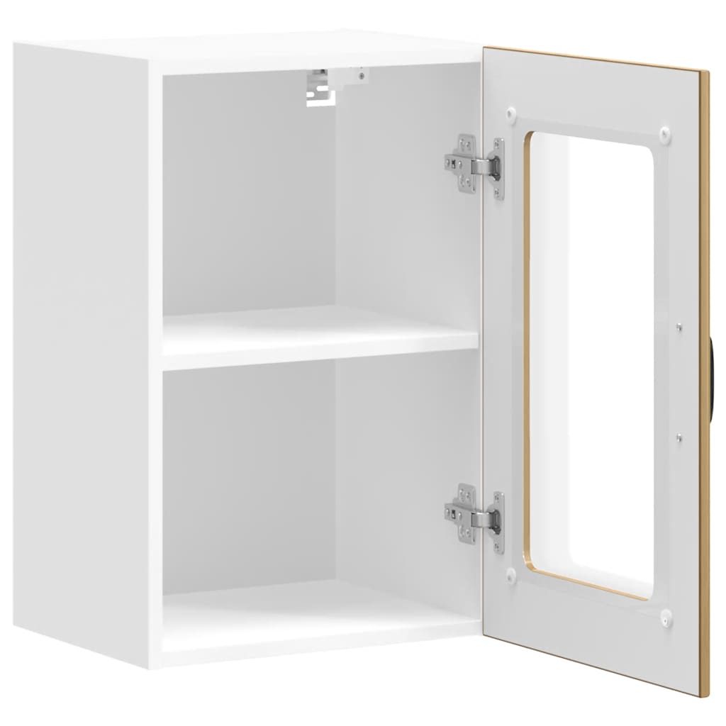 Køkkenvægskab med glasdør Lucca egetræsfarvet