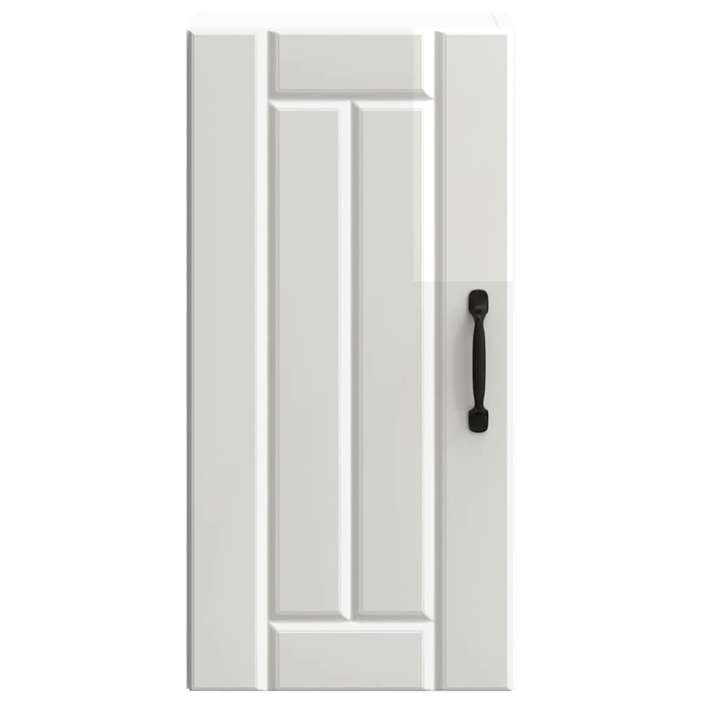 køkkenvægskab Lucca hvid højglans konstrueret træ