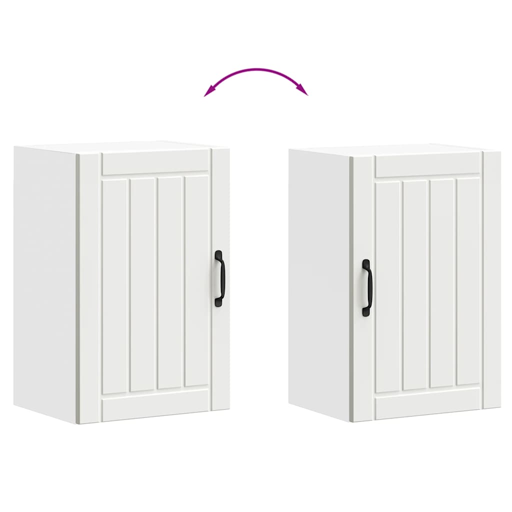 køkkenvægskab Lucca hvid konstrueret træ