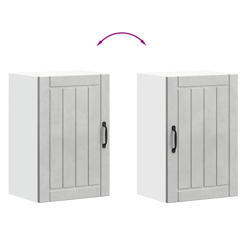 køkkenvægskab Lucca beton grå konstrueret træ