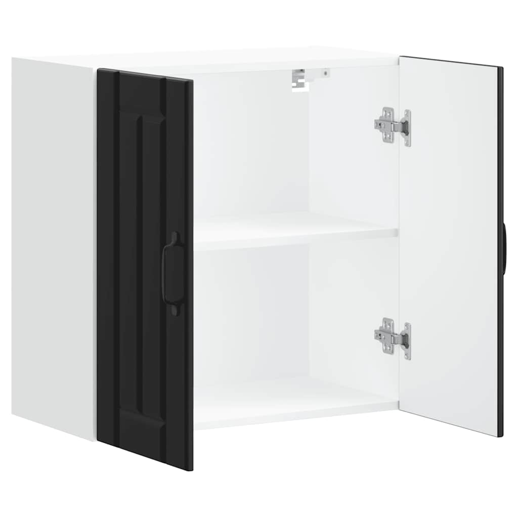 køkkenvægskab Lucca sort konstrueret træ