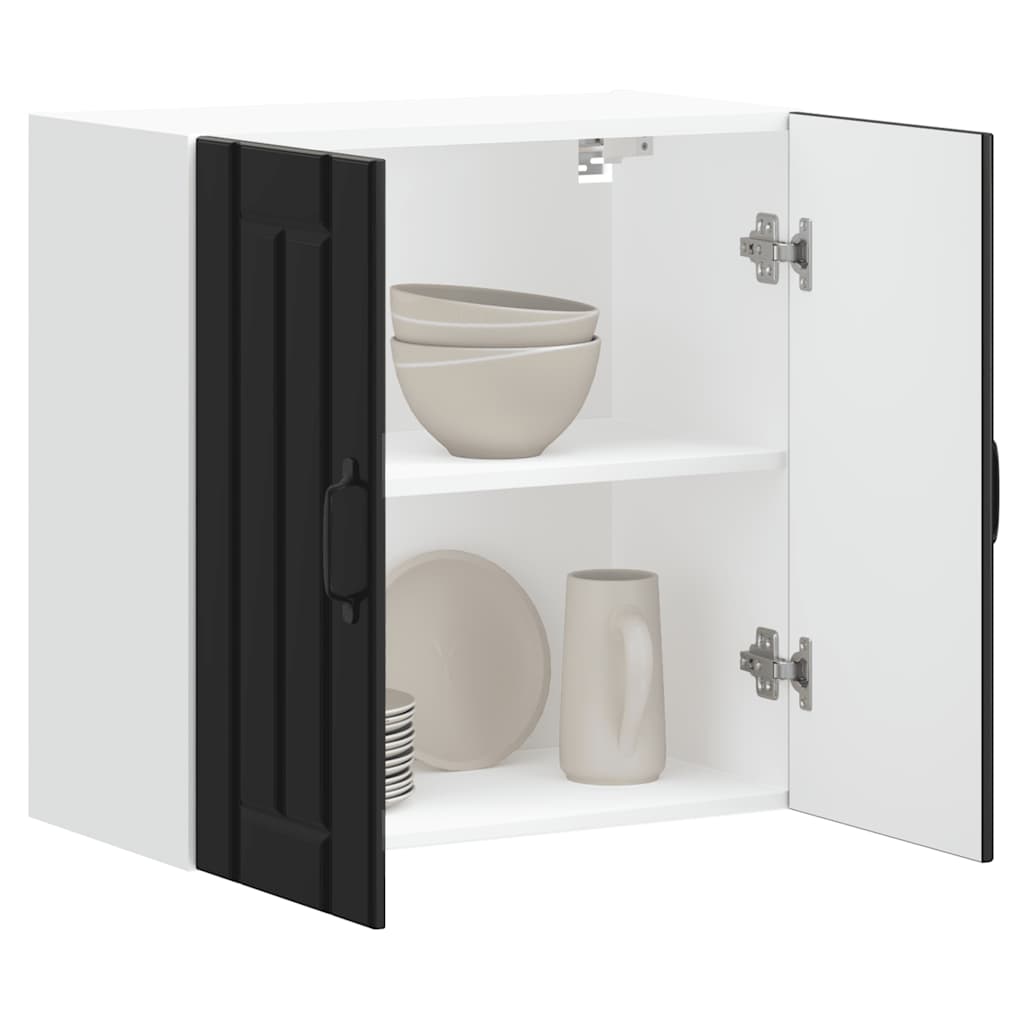 køkkenvægskab Lucca sort konstrueret træ