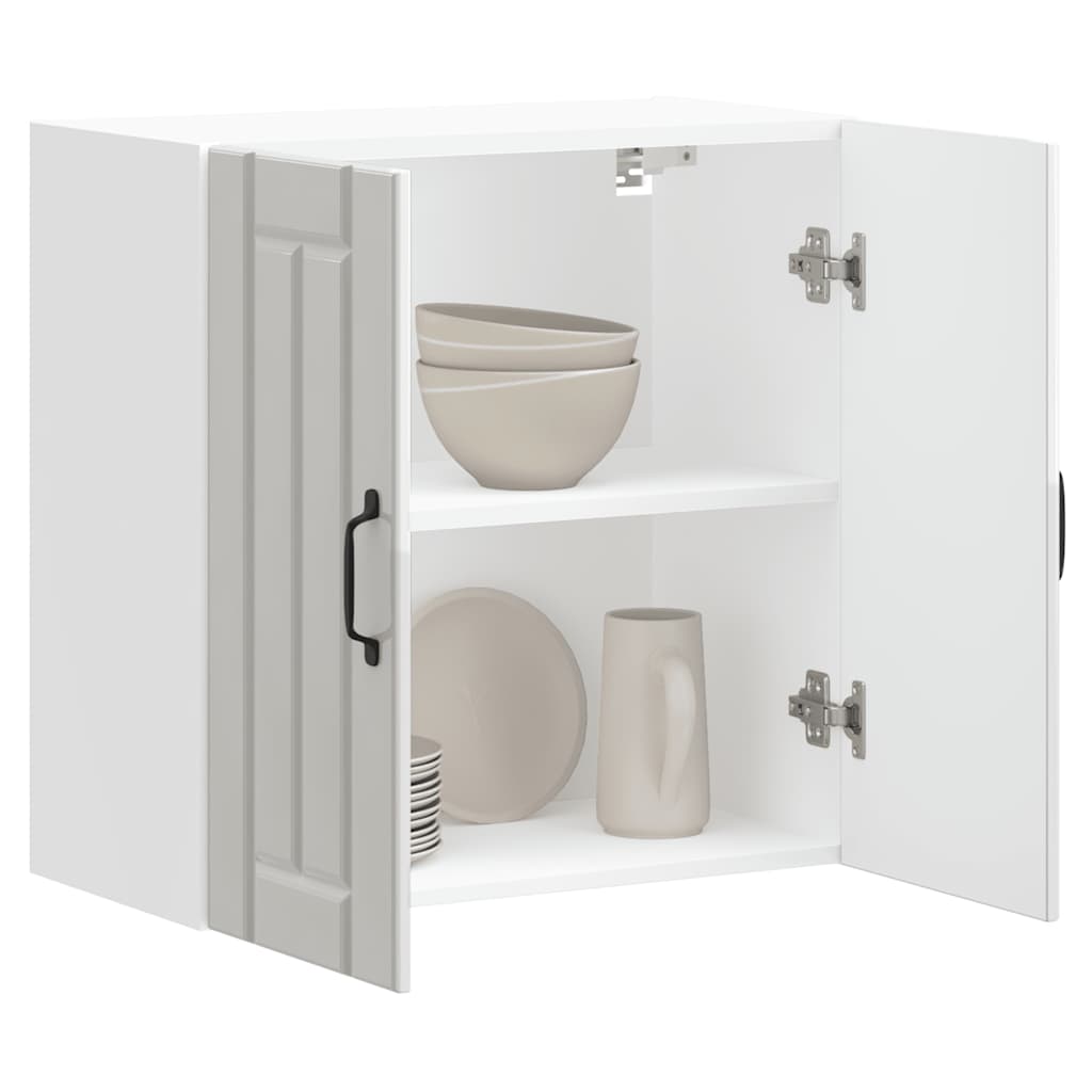 køkkenvægskab Lucca hvid højglans konstrueret træ