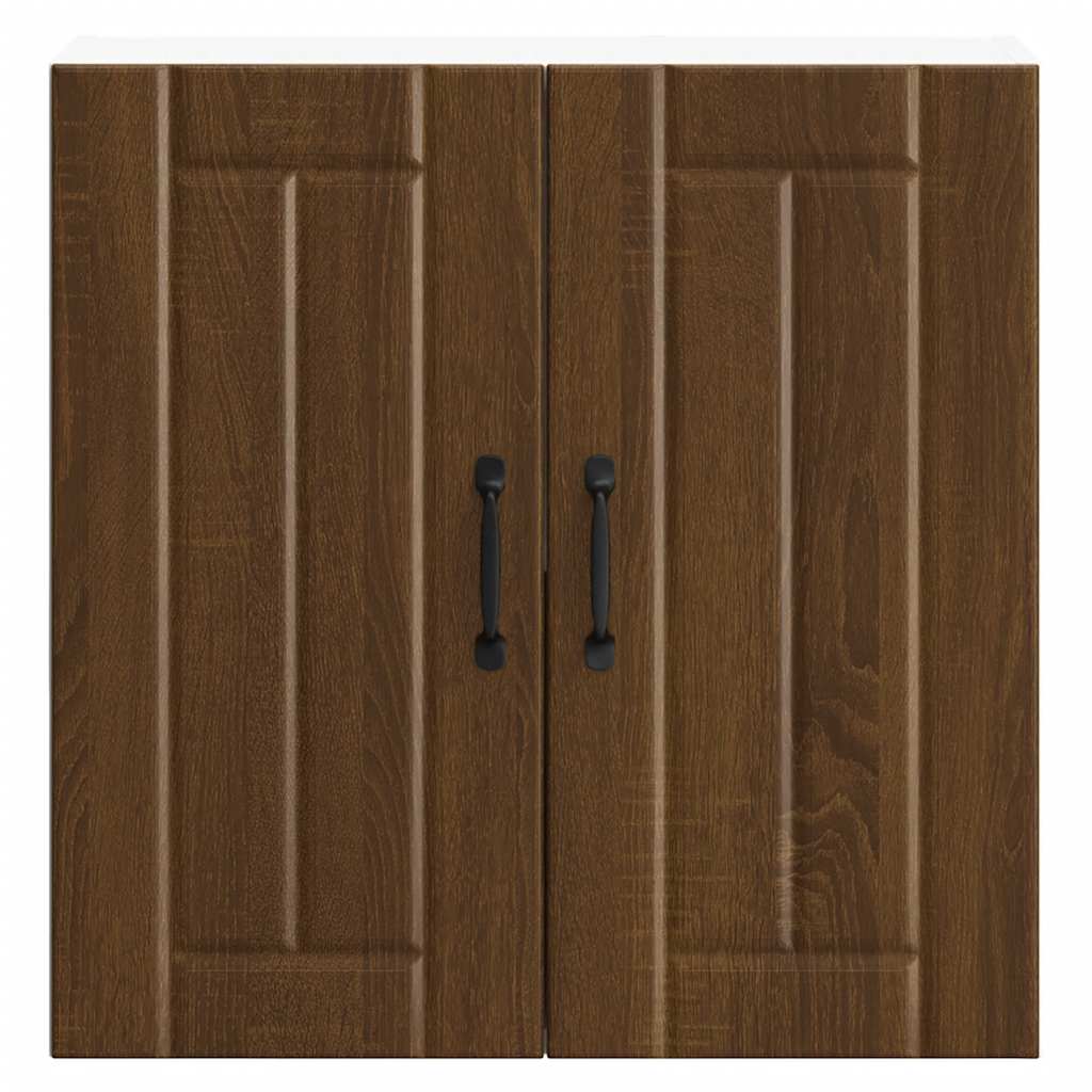 køkkenvægskab Lucca brun egetræsfarve konstrueret træ