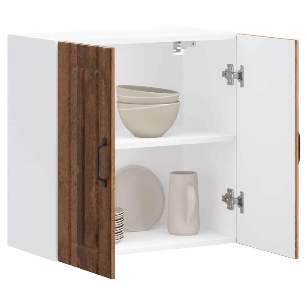 køkkenvægskab Lucca antikt træ konstrueret træ