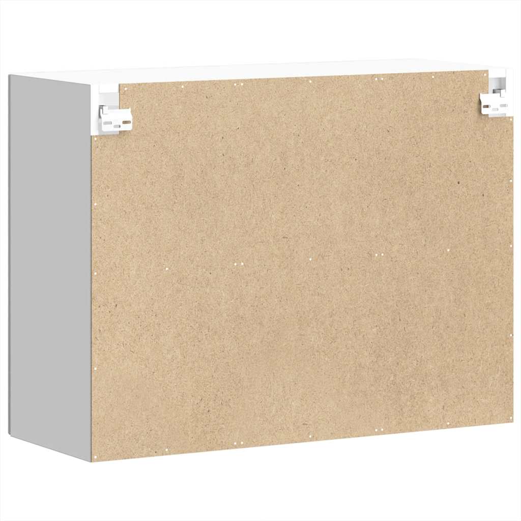 køkkenvægskab med vitrinelåge "Lucca" grå Sonoma konstrueret træ