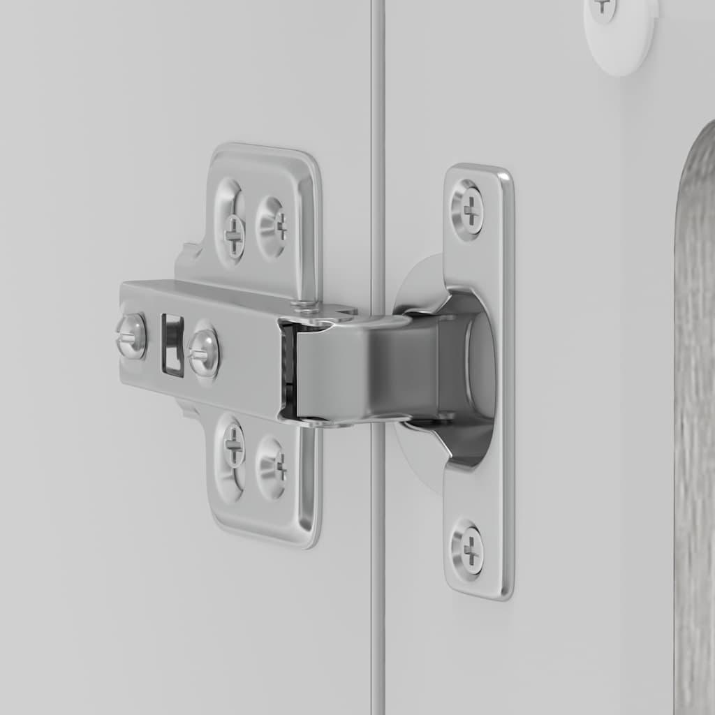 køkkenvægskab med vitrinelåge "Lucca" grå Sonoma konstrueret træ