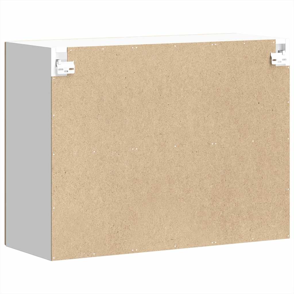 køkkenvægskab med glasdør Lucca konstrueret træ kunsteg