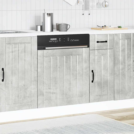 opvaskemaskinepanel Lucca konstrueret træ beton grå