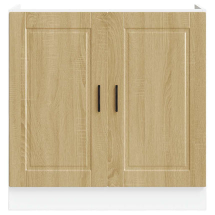 underskab til vask Porto 80x46x81,5cm konstrueret træ sonoma-eg
