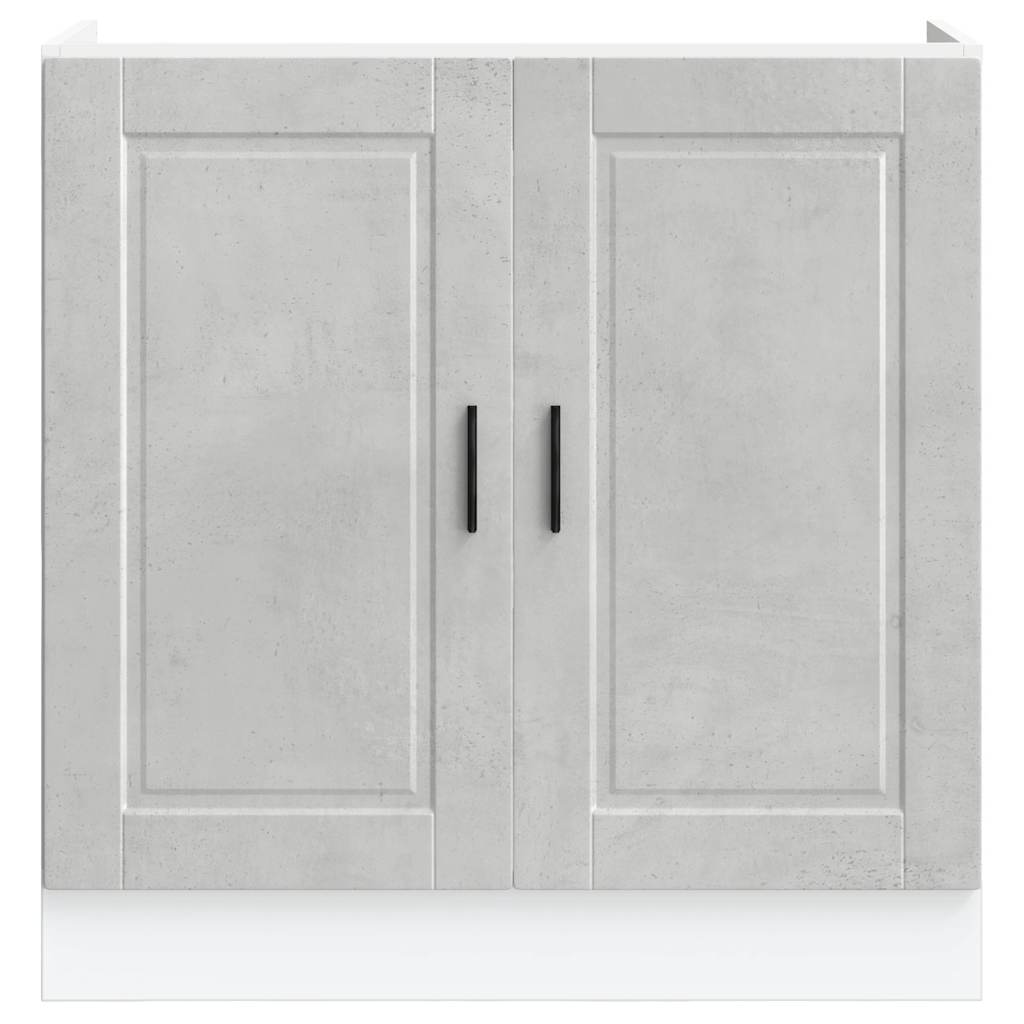 underskab til vask Porto 80x46x81,5cm konstrueret træ beton grå