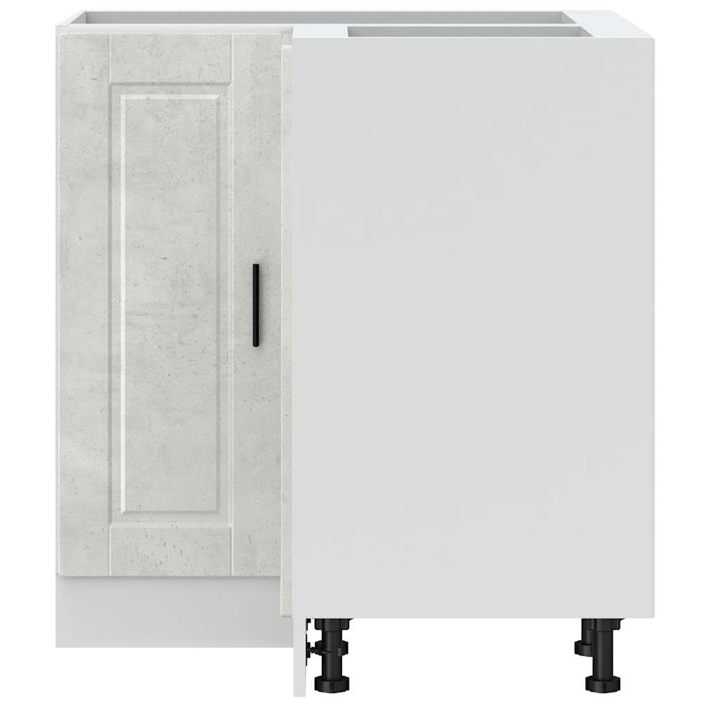 køkkenhjørneskab Porto beton grå konstrueret træ