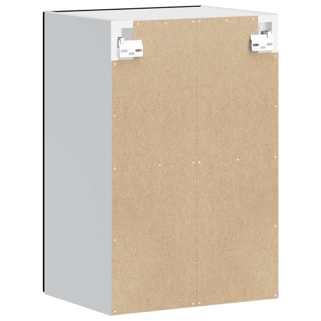 Køkkenvægskab med glasdør Porto sort