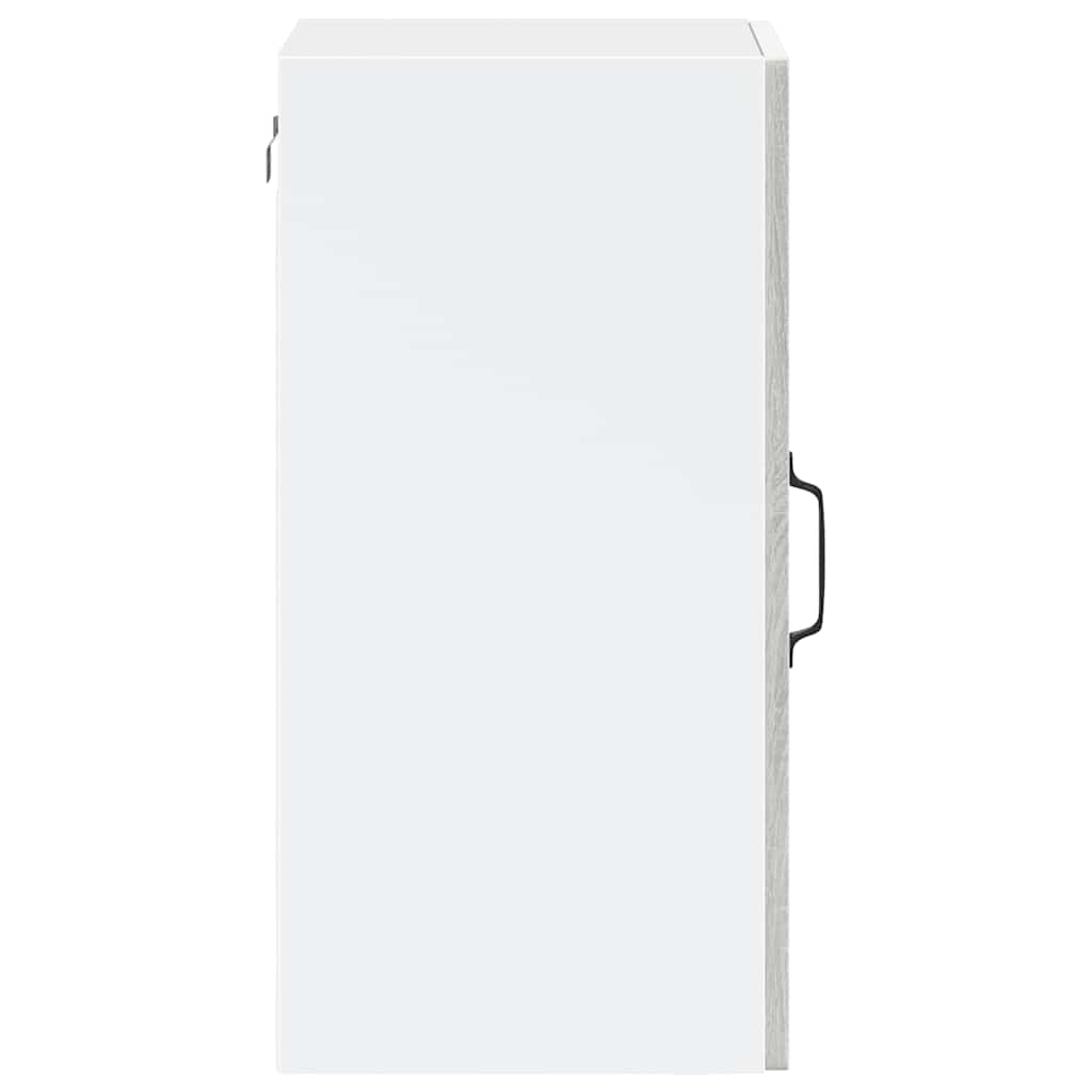 Køkkenvægskab med glasdør Porto grå sonoma-eg